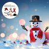 Outdoor Snowman Costume Dress Up Kit Hat Scarf Carrot Nose Activity Toy Gift