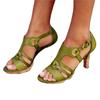 Zapatos de Mujer Tallas Grandes 35-43 Moda Verano Romanos Tacones Abiertos en Punta Ocio al Aire Libre Sandalias De Mujer Cómodas Sandalias Gladiador