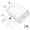 Chargeur Rapide USB-C - E.F.CONNECTION - iPhone 13/14 - Câble 1M - Blanc - Compatible avec plusieurs modèles