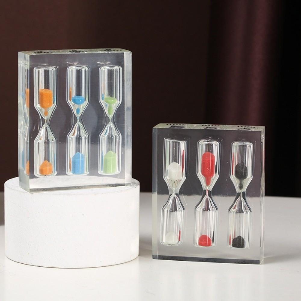 Colorful Acrylic Hourglass Timer Portable Sand Timer Clock 1/2/3/4/5 Minutes Hourglass  School Use
