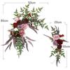 2pcs Artificial Wedding Arch Flowers Greenery Arbor Floral Arrangement Party Reception Backdrop Decor Multiple Style Ceremony