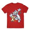 2026 Summer Comic Form Tom and Jerry Image 100 Cotton Printed Oversize Casual Tshirt Adult Children Parentchild Top Homewear