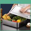 Bottom Square Stainless Flat Basin Steel Extra Deep Lasagna Baking Pan With Lid Nonstick Roasting Casserole Dish