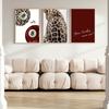 3pcs/set Lucky No. 8 Ball Leopard Cheetah Canvas Print How Lucky We Are Quote Wall Art Poster for Modern Living Room Home Decor
