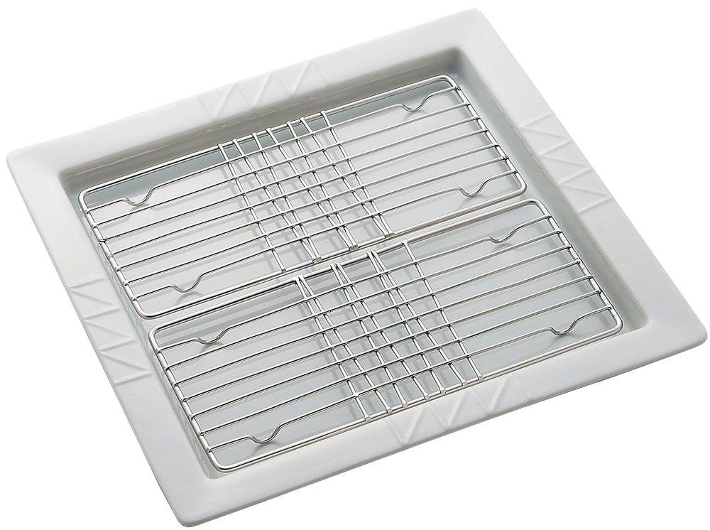 Kuriyama Square Dish, Separate, White, NULL, K-1291, 23.5 x 25 x 2 cm