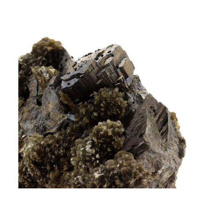 Pierres et Minéraux. Arsenopyrite, Siderite. 1984.0 ct. Panasqueira Mine, Portugal..