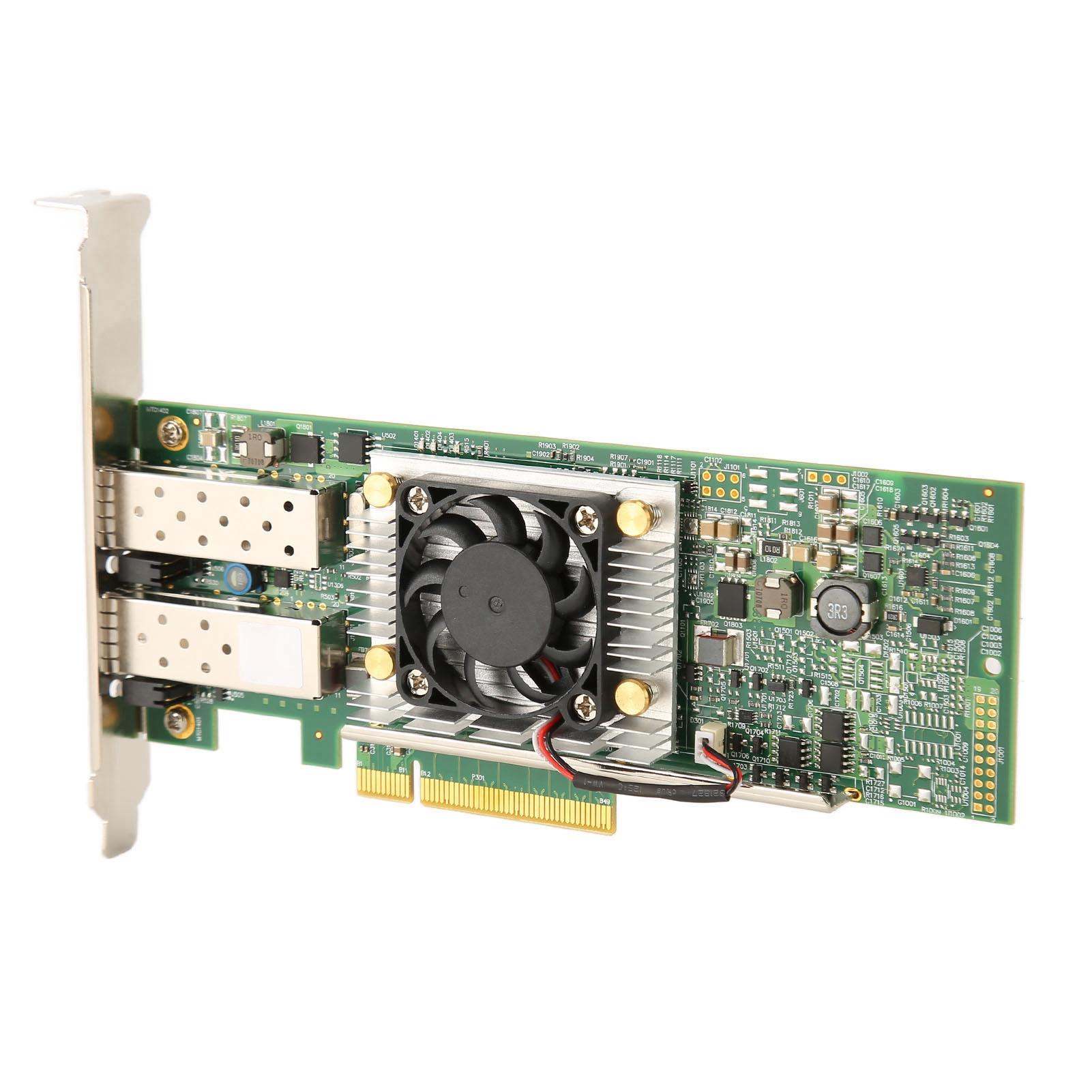 

BCM57810S 10GB Двопортовий SFP PCIe X8 Ethernet Конвергентний Мережевий Адаптер з Вентилятором Охолодження