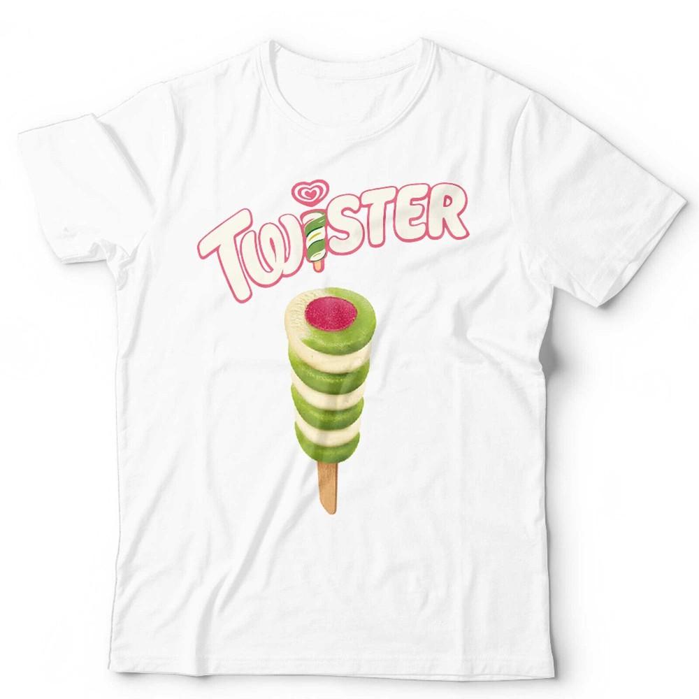 Twister Lolly Tshirt Unisex Kids Vintage Retro Ice Cream Summer Holliday 80s S