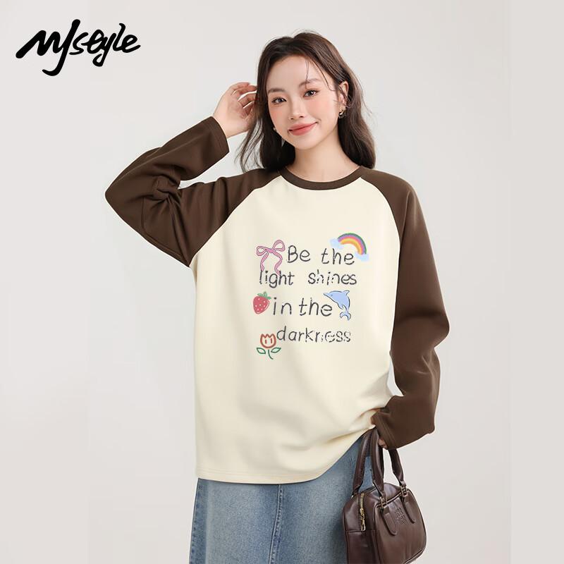 MJ STYLE Women s Cotton Color Block Raglan Long Sleeve T-Shirt XL