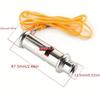 Stainless Steel Whistle Outdoor Emergency Life-saving Whistles Traffic Command Training Sports High-frequency Whistle Referee
