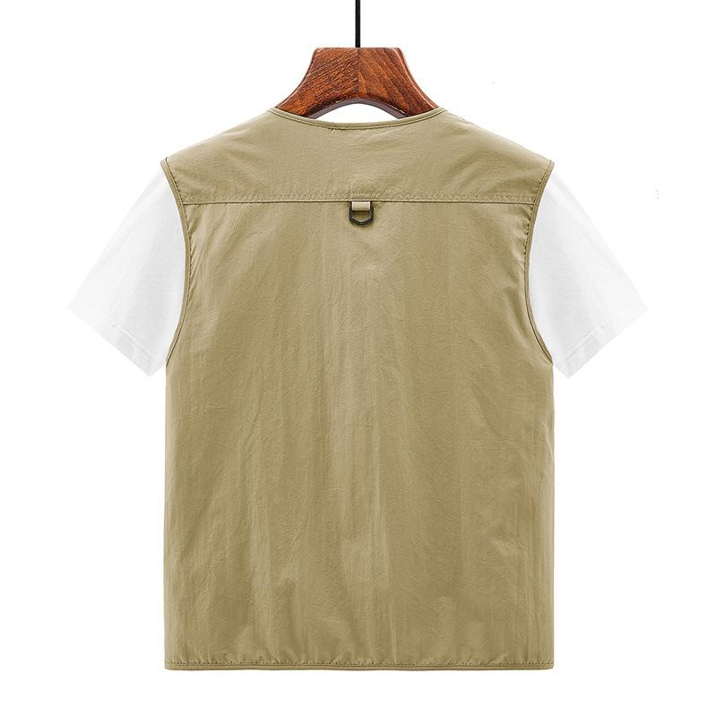 

Men s Summer Fishing Vest with Multiple Pockets Outdoor Leisure Mountaineering Photography Shoulder Jacket XL хакі