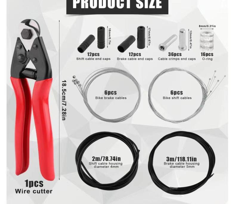 Sada brzdových a radiacich laniek pre horský bicykel