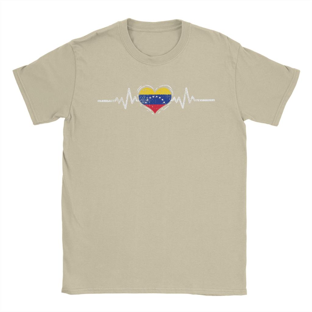 Unisex s Venezuela Flag Heartbeat Venezuelan T Shirt Cotton Clothes Humorous Short Sleeve O Neck Tee Shirt Gift Idea TShirts