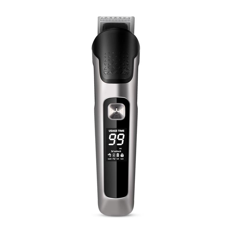 Six-in-One Electric Hair Trimmer and Body Grooming Kit - Full Body Washable Clippers