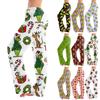 Women's Casual Pants with Christmas Print for Holiday No Pockets