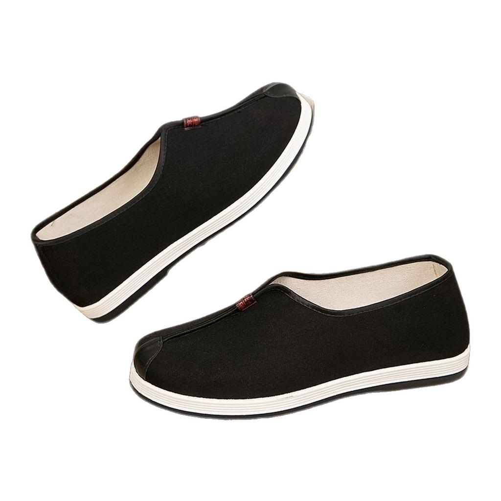 Monk Shoes Cloth Shoes Lay Shoes Soft Sole Breathable One Pedal Shoes Old Beijing Cloth Shoes Round Mouth Cloth Shoes Arhat Shoes Meditation