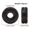 4PCS 1.0inch 57-67mm RC Crawler Tires Wheel Rim for 1/18 RC Rock Crawler Axial SCX24 Bronco AX24 TRX4M Defender FMS FCX18 FCX24