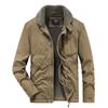 Winter Casual Lamb Wool Cotton Clothes Men's Fleece Thickened Lapel Military Uniform Large Size Cotton-padded Clothes Versatile Jacket