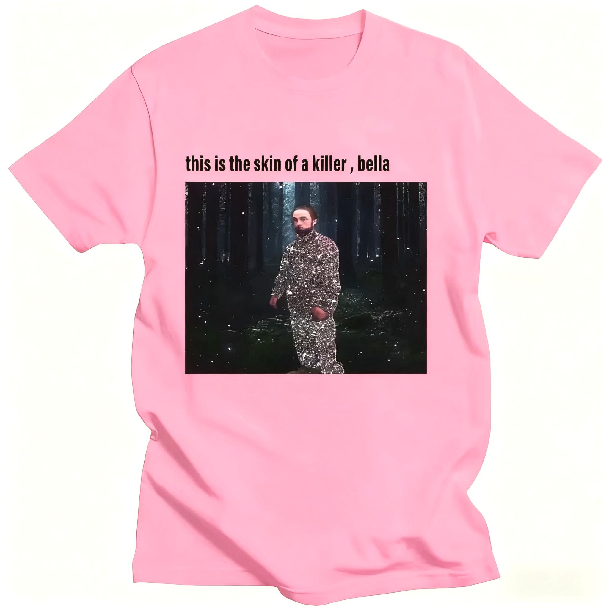 

Women T Shirt High Quality Hip Hop Tops Robert Pattinson Printed T-shirt Twilight Saga Streetwear Summer Short Sleeved Harajuku S