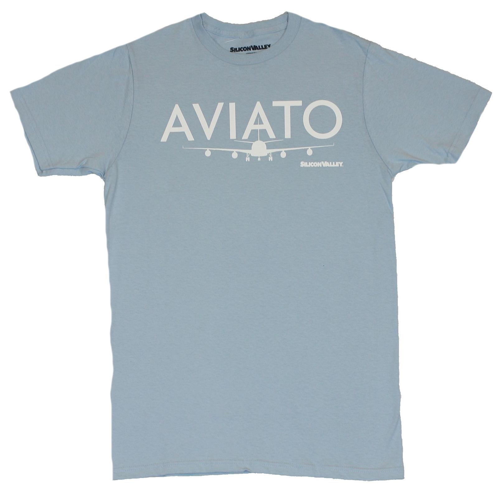 Silicon Valley Mens T-Shirt - Aviato Simple Airplane Logo Image S
