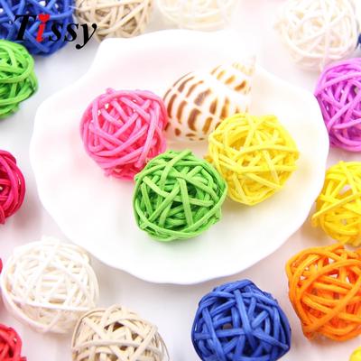 Rattan Ball DIY Sepak Takraw Balls Home Ornaments&Christmas/Birthday/Wedding Party Decorations KTY