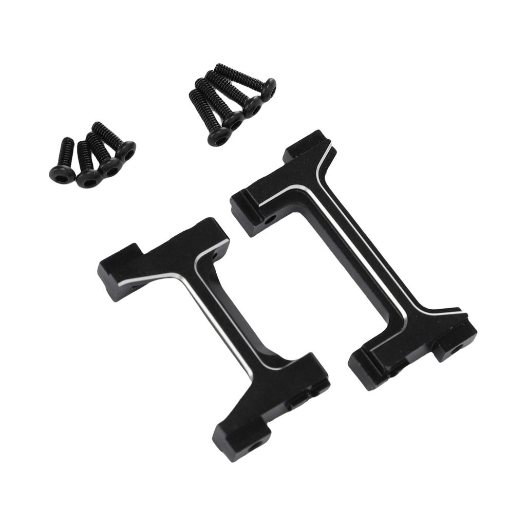 RC CNC Aluminum Alloy Bumper Bracket Set for 118 Car Front and Rear Bumper Mount Black