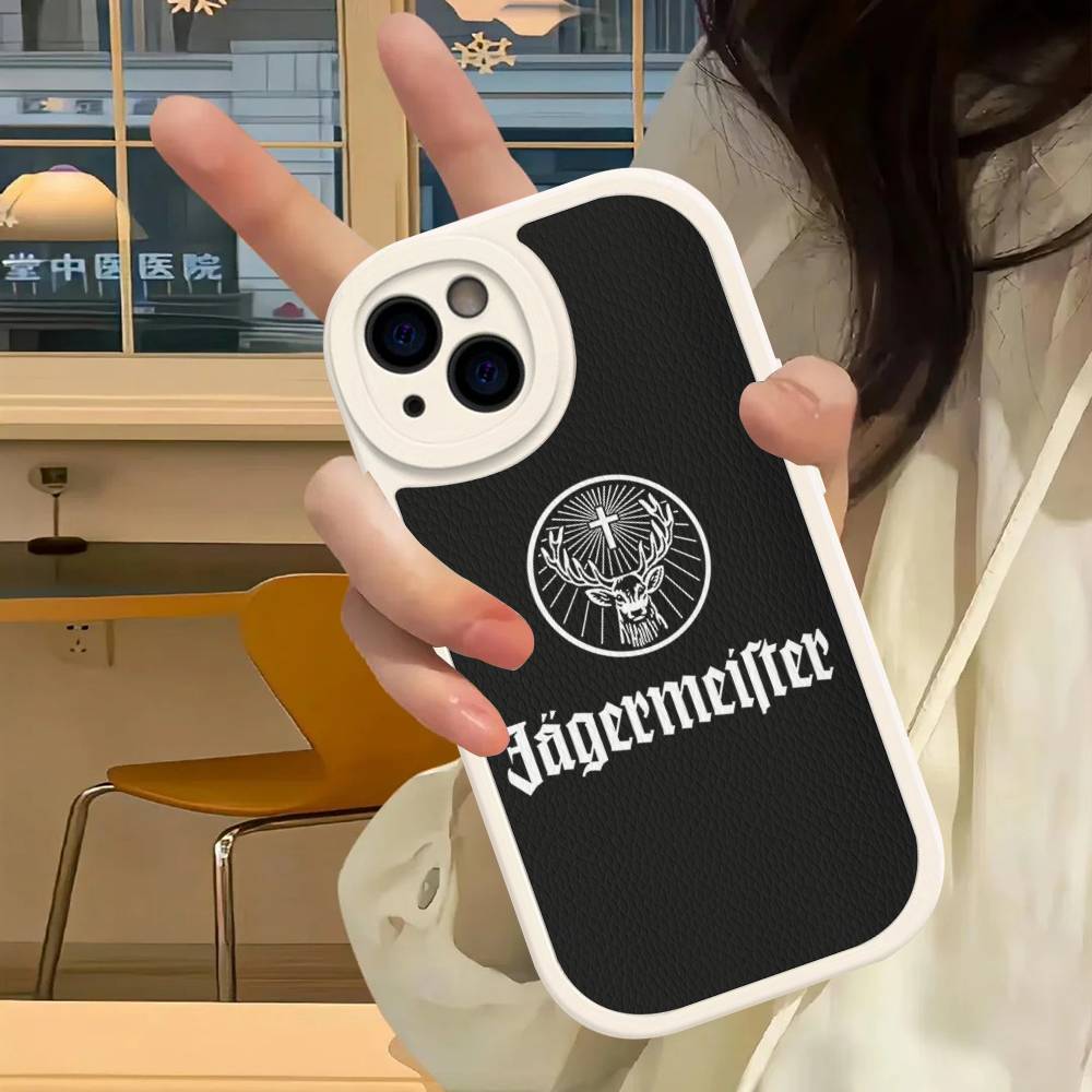 

Горячий кожаный чехол для телефона JägermeisterS для iPhone 15 14 13 Pro Max 12 11 16 Plus iPhone 15