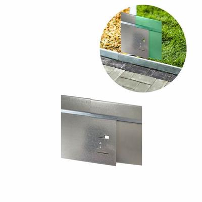 Exclusive Lawn Edging 14.8x118cm Aluminum Zinc Stable and Flexible