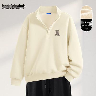 Mark Fairwhale Herren Halbreißverschluss Fleece Sweatshirt