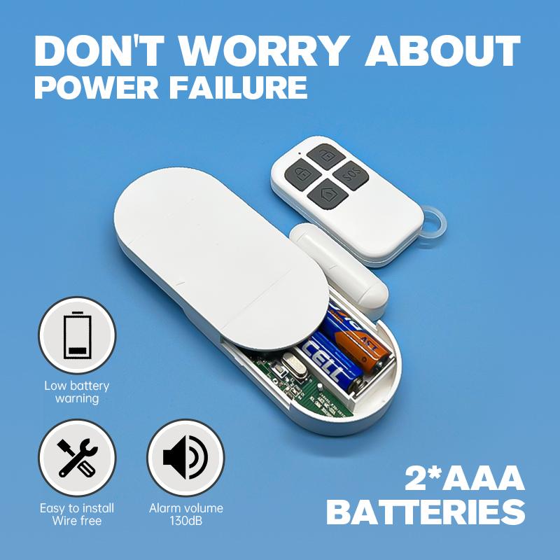 Door Window Sensor Alarm 130dB Large Volume Wireless Remote Control PIR Alert Magnetic Induction Detector Security Burglar Siren