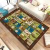 Tappeto Giocoso per Bambini con Alfabeto, Tappeto per Area Gioco, Tappeto per Soggiorno, Camera da Letto, Divano, Tappetino Antiscivolo