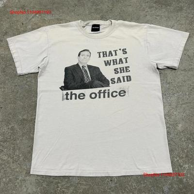 Vintage The Office Michael TV Show Προωθητικό T-Shirt Ενήλικο Μεσαίο Αυτό Είπε Εκείνη vintage Πλυμένο Μαλακό ανδρικό Αναπνέον Καθημερινό
