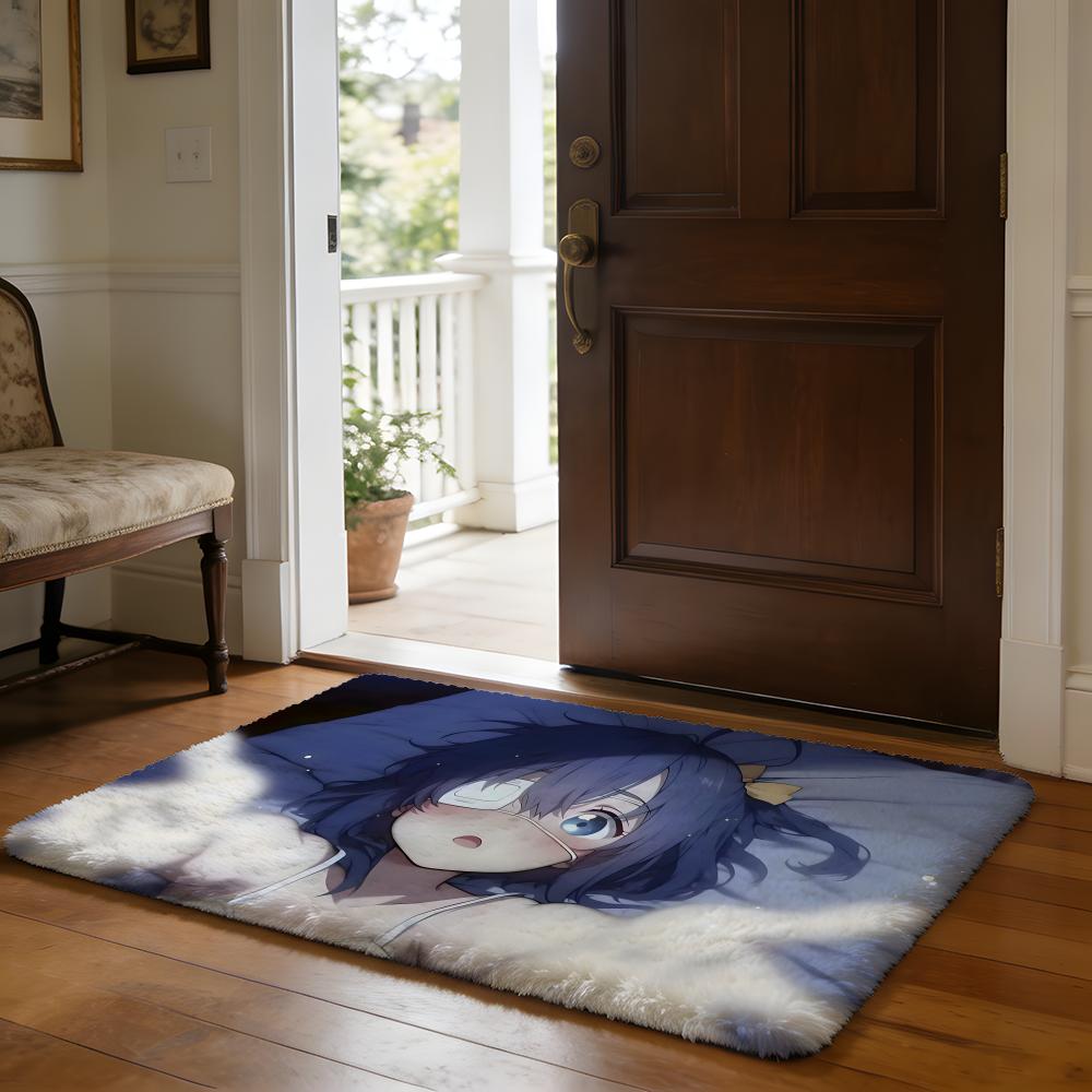 Anime RReZZeroS Floor Mat Soft Flannel Absorbent Mat Non-Slip Rug Home Bedroom Bathroom