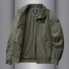 Spring and Autumn Men's Thermal Jacket Middle-aged and Youth Pure Cotton Casual Loose Zipper Flight Jacket