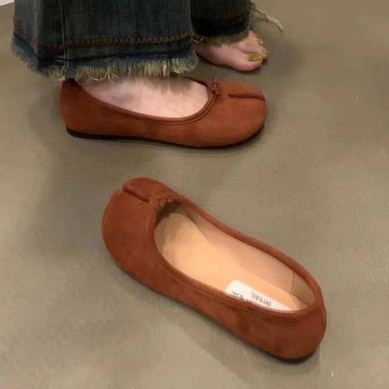Loafers Flats Shoes Women Suede Casual Shoes Autumn Designer New Fashion Shoes Trend  Cozy Soft Walking Zapatillas Femme