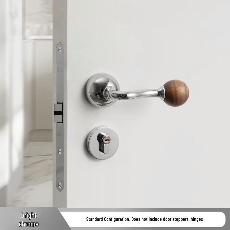 Bureau White Travertine Magnetic Silent Door Handle for Modern Luxury Bedrooms