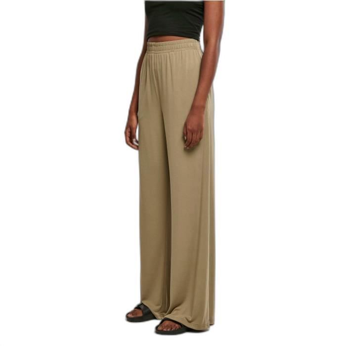 Pantalon Large Femme Urban Classics Modal - Vert Kaki - M
