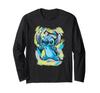 Disney Lilo & Stitch Watercolor Brushstroke Long Sleeve T-Shirt