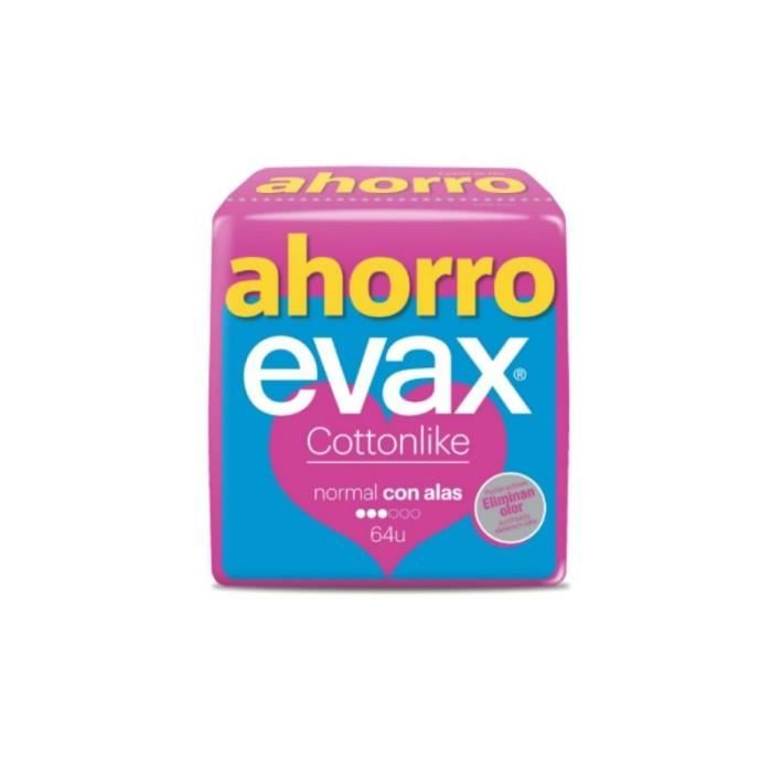 Evax Cottonlike Normal Avec Ailettes 16 Unités