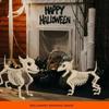 Halloween Skeleton Decoration Props Simulation Animal Model Skeleton Wolf Skeleton Indoor Outdoor Garden Halloween Decoration