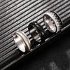 Men's Titanium Steel Cross Cat's Eye Ring: Fashionable Index Finger Accessory