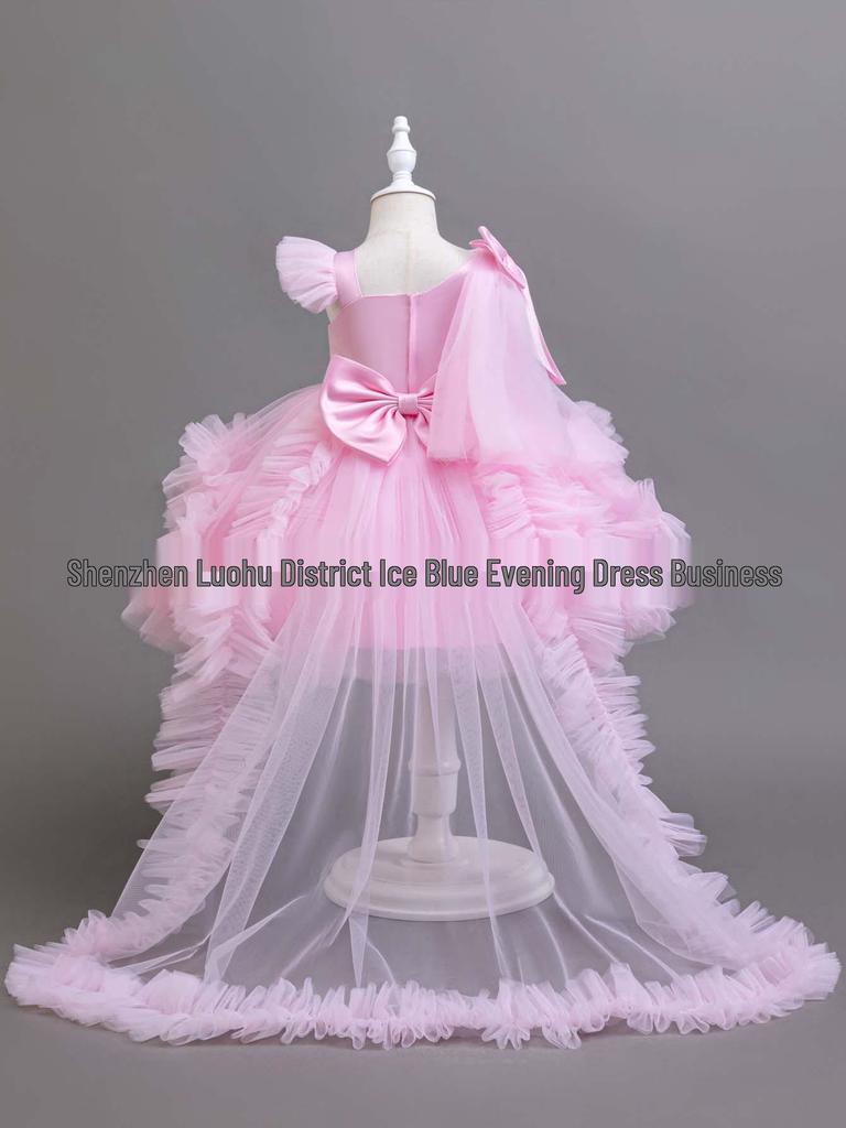 Robe Asymétrique Bouffante pour Fille d'Un An - Vêtements de Soirée et de Spectacle pour Tout-Petit