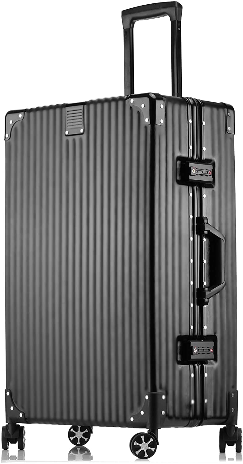 

Ручна поклажа TSA Алюмінієвий Бізнес Ультралегкий Роздільник S [Переважна Інновація] (П.І.) Валіза, Кейс, Замок, Напівдзеркальний, Каркасний, Ретро, Подорож, Поїздка,