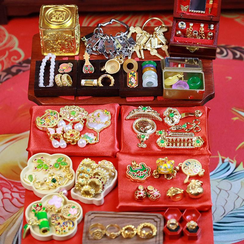 1Set Of Keys Dollhouse Miniature Accessories Furniture Model Decor Toy Simulation Accessory