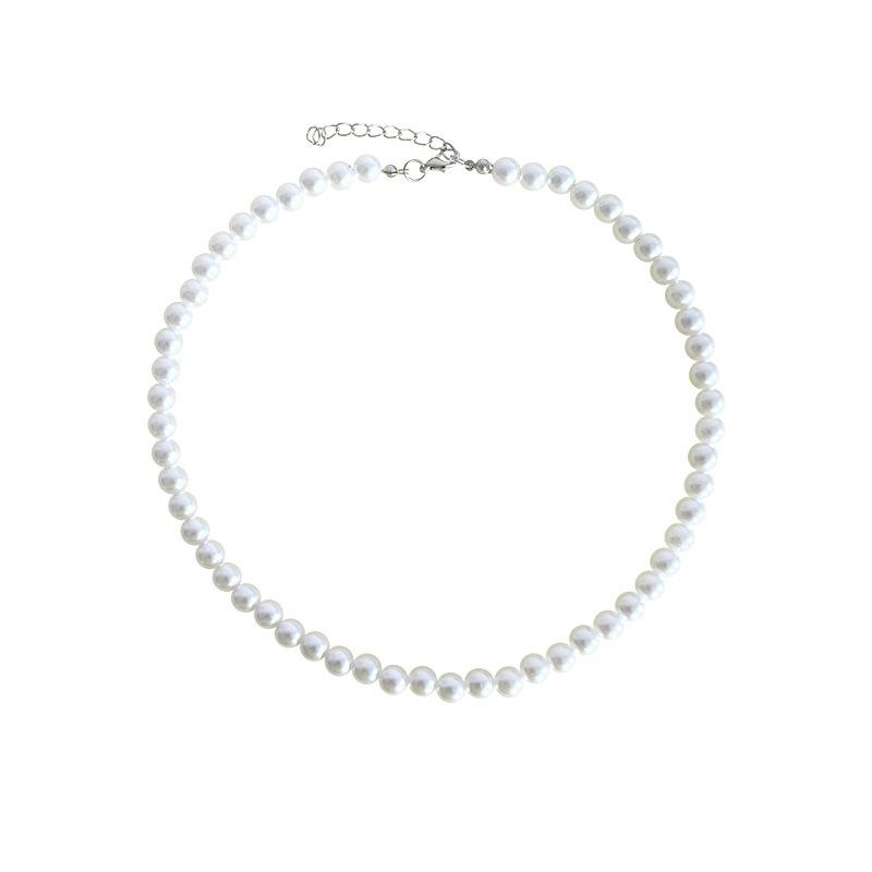Korean Children's High-Gloss Pearl Luxury Necklace - Elegant Girl's Niche Clavicle Chain
