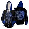 Tattoo 3D Printed Sweatshirt 3D Zipper Hooded Sweatshirt
