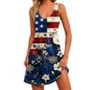 Women's Fashionable Casual Independence Day Print Dress