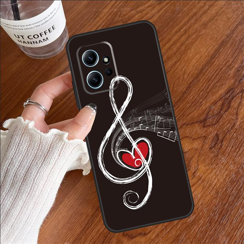 Minimalist Music Lover Case For Xiaomi Redmi 13C 14C 10C 12C Redmi Note 14 12 11 9 10 13 Pro 9S 10S 11S 12S Cover