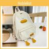 Duckling Backpack Cute Cartoon Boys And Girls Zipper Bag Nylon Versatile Printed