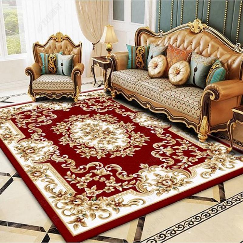 Chinese Style Living Room Carpet Coffee Table Floor Mat Chinese Style Study Bedroom Bedside Home Decoration Non-slip Floor Mat